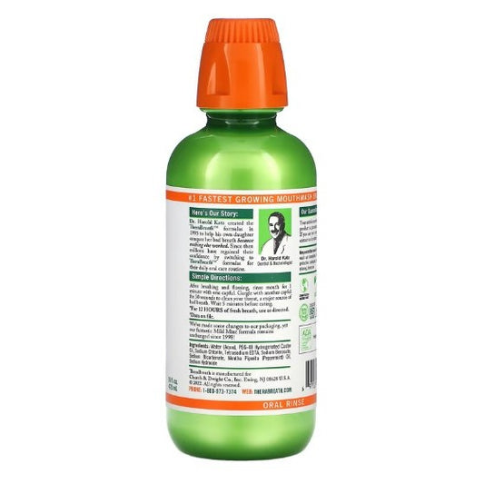 NaturalSolutions | TheraBreath, Fresh Breath Oral Rinse, Mild Mint, Fights Bad Breath for 12 Hours*