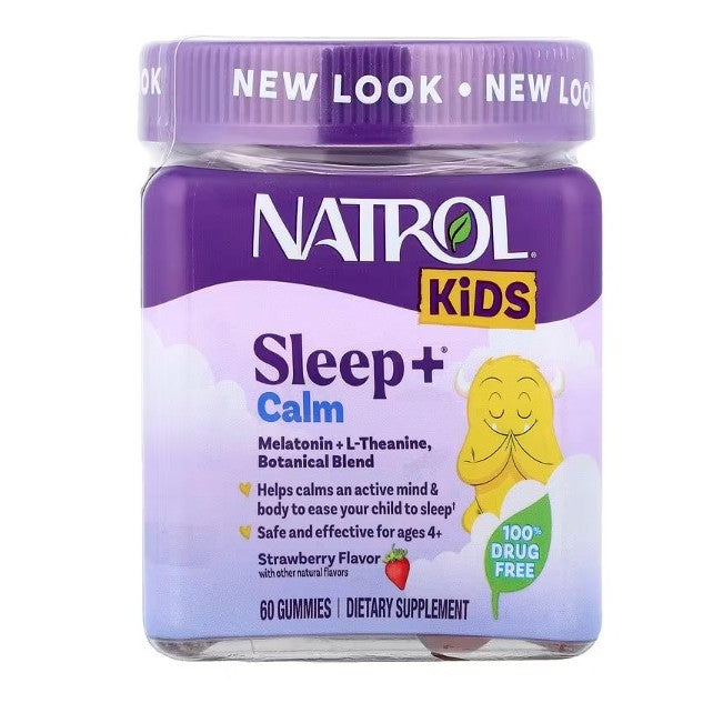 LittleSunshine | Natrol, Kids, Melatonin Gummies, Ages 4+, Raspberry,  Sleep +® Calm, 100%Drug Free
