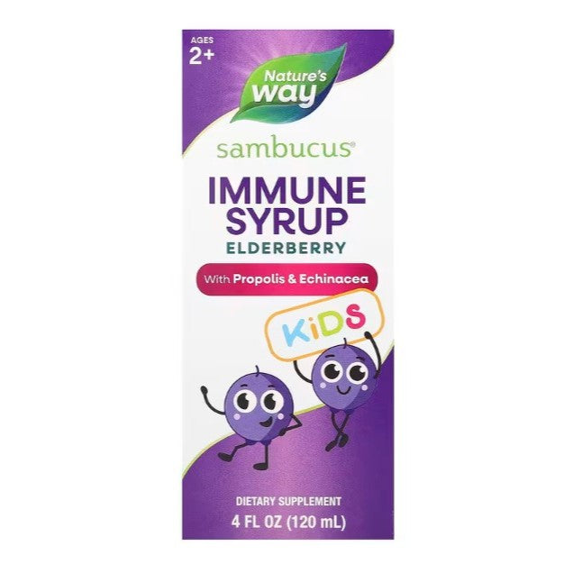 LittleSunshine | Nature's Way, Sambucus® Kids, Immune Syrup Elderberry with Propolis & Echinacea,