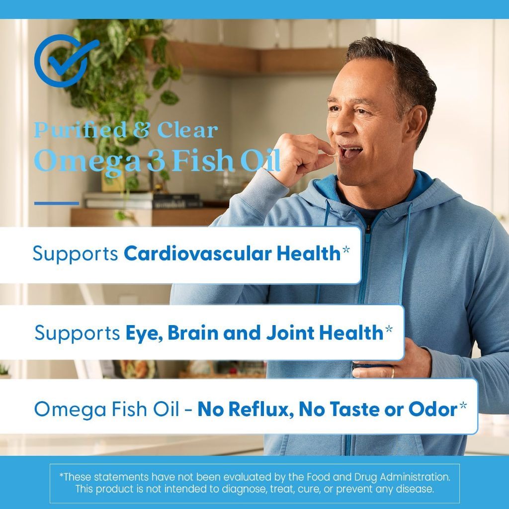 USA Supplements | Doctor's Best, Purified & Clear Omega 3 Fish Oil ( Heart & Brain Support )