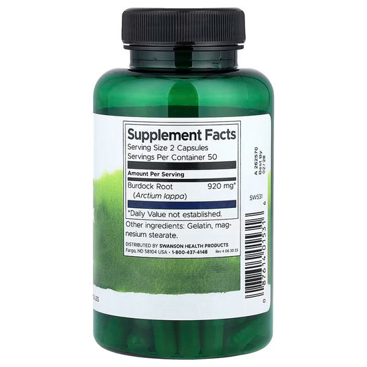 USA Supplements | Swanson, Full Spectrum® Burdock Root ( Antioxidant Support )
