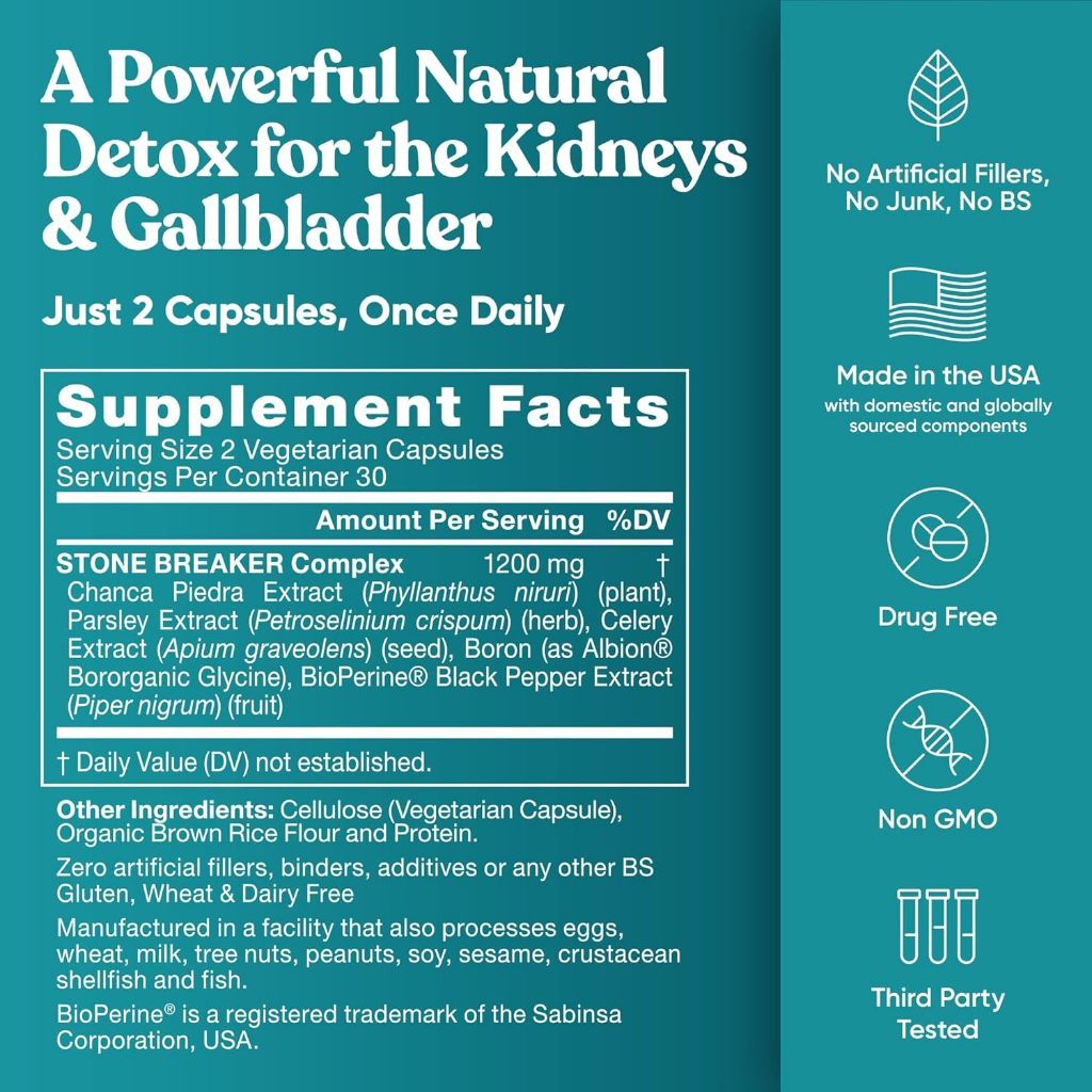 USA Supplements | Eu Natural, Stone Breaker ( Powerful Detoxification for Kidney & Gallbladder )