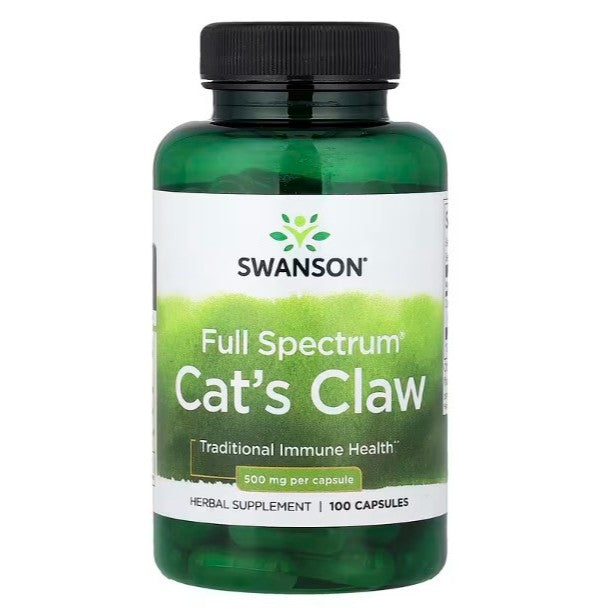 HealthilyYou | Swanson, Full Spectrum® Cat's Claw, 500 mg, 100 Capsules Traditional Immune Health