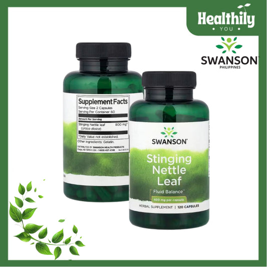 HealthilyYou | Swanson, Stinging Nettle Leaf, 400 mg , 120 Capsules Supports Fluid Balance