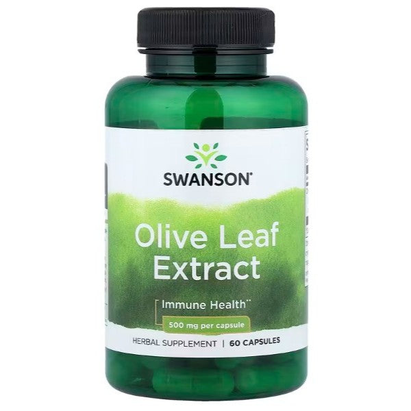 HealthilyYou | Swanson, Olive Leaf Extract , 500 mg , Capsules Immune Health Herbal Supplement