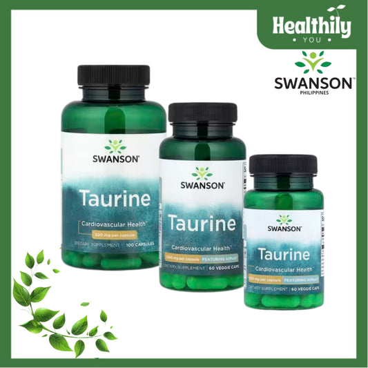 HealthilyYou | Swanson, Taurine, 500 mg, 1,000 mg Capsules, Promotes Cardiovascular Health