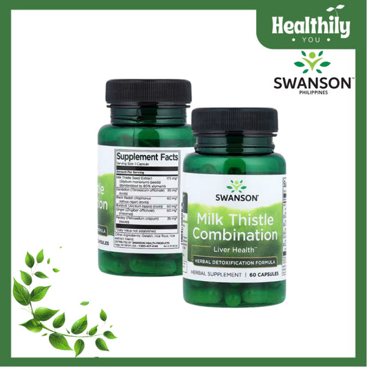 HealthilyYou | Swanson, Milk Thistle Combination, 60 Capsules Supports Detoxification in the Liver