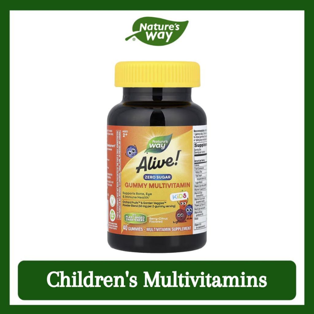 Nature's Way, Alive! Kids, Gummy Multivitamin ( Supports Growth, Immunity, Vision, and Bone Health )