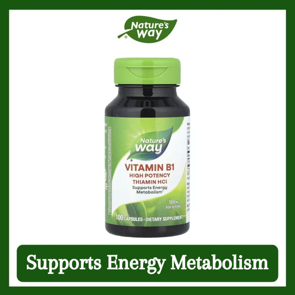 Nature's Way, Vitamin B1 ( Supports Energy Metabolism & Suitable for Various Diets )