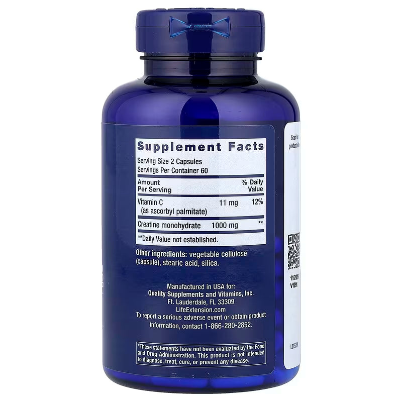Life Extension, Creatine Capsules ( Provides Energy and Healthy Muscle Support )