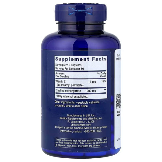 Life Extension, Creatine Capsules ( Provides Energy and Healthy Muscle Support )