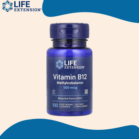 Life Extension, Vitamin B12, Methylcobalamin, 500 mcg ( Supports Red Blood Cell Production )