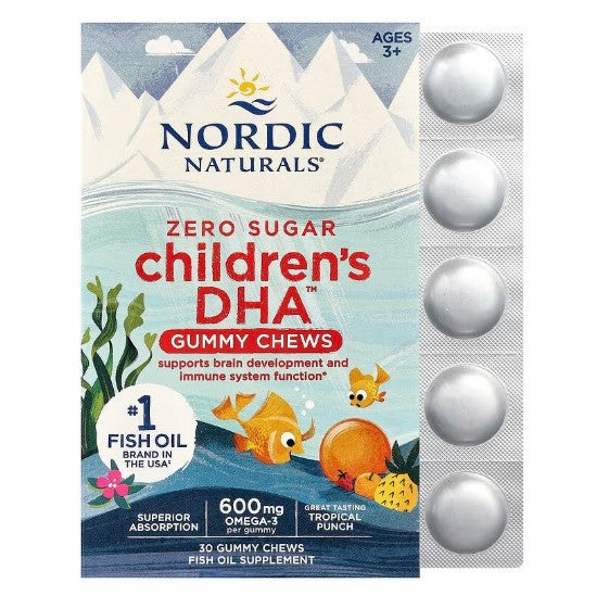 NaturalSolutions | Nordic Naturals, Children's DHA  Ages 3+ Vegan Softgels, Gummies, Brain Health