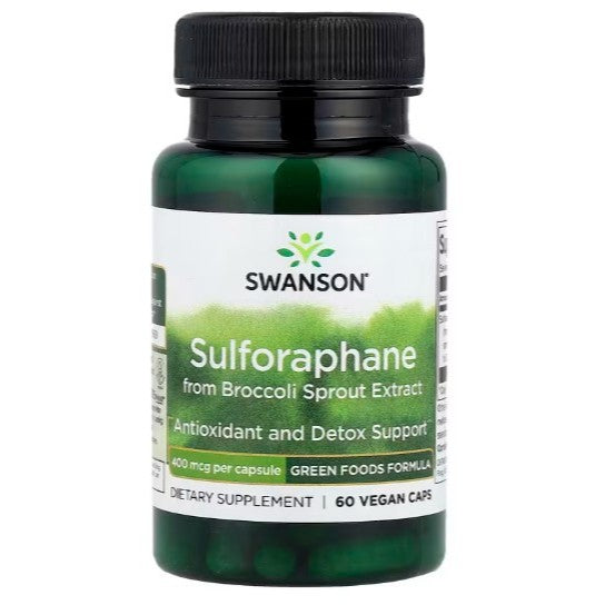 NaturalSolutions | Swanson, Sulforaphane from Broccoli Sprout, NAC Detox Antioxidant & Detox Support