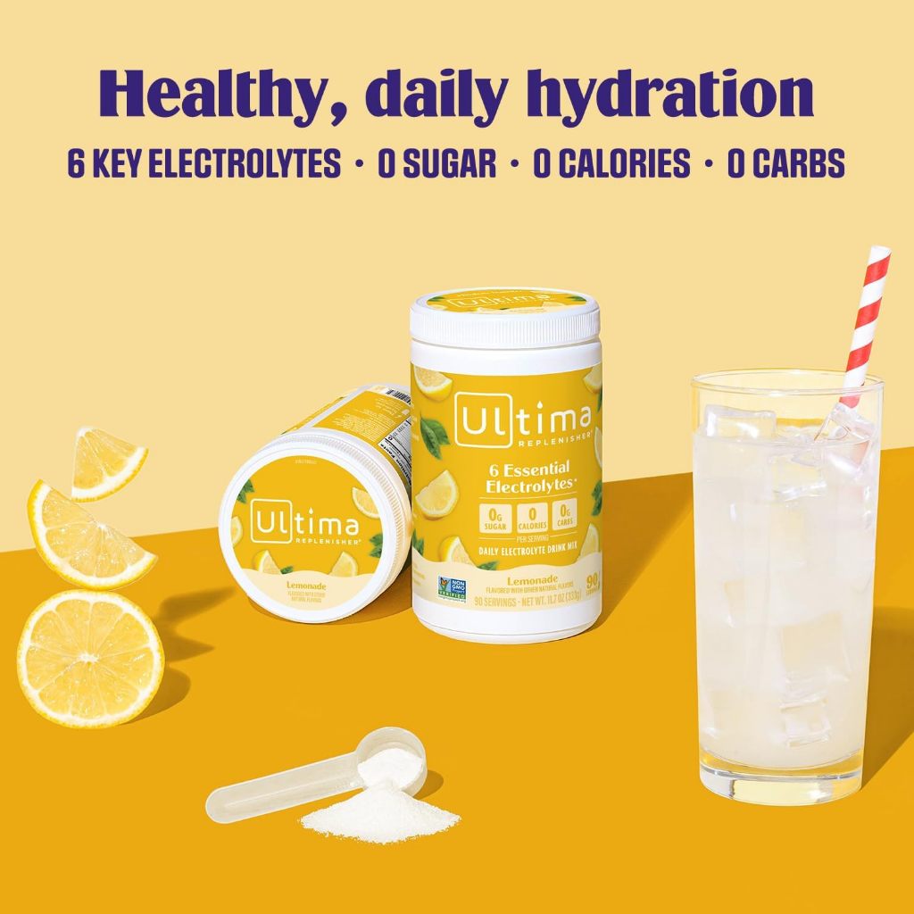 NaturalSolutions | Ultima Replenisher, Electrolyte Mix, Raspberry, Cherry, Orange, Lemon, WaterMelon