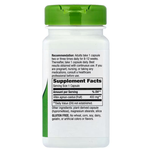 USA Supplements | Nature's Way, Vitex Fruit, 100 Vegan Capsules ( Hormonal Balance Support )
