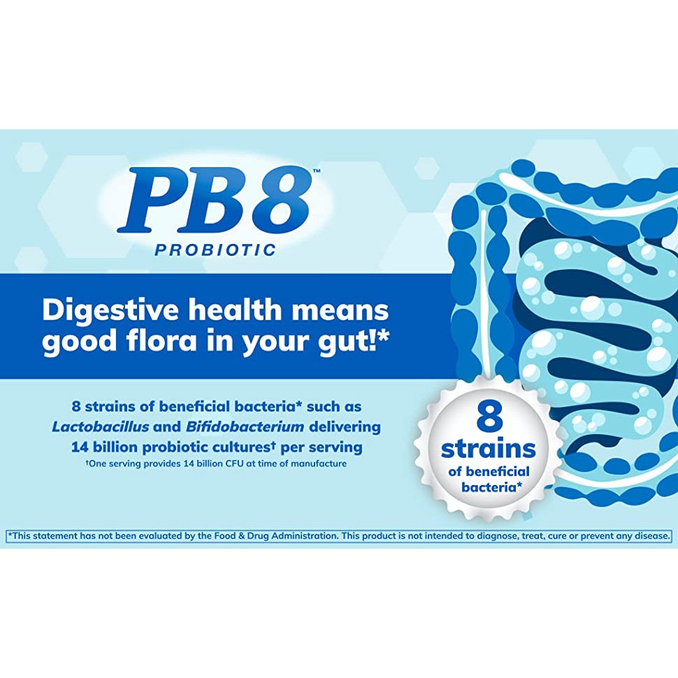 USA Onhand | Nutrition Now PB 8 Probiotic, 120 Capsules, 60Capsules Supports Digestive Health