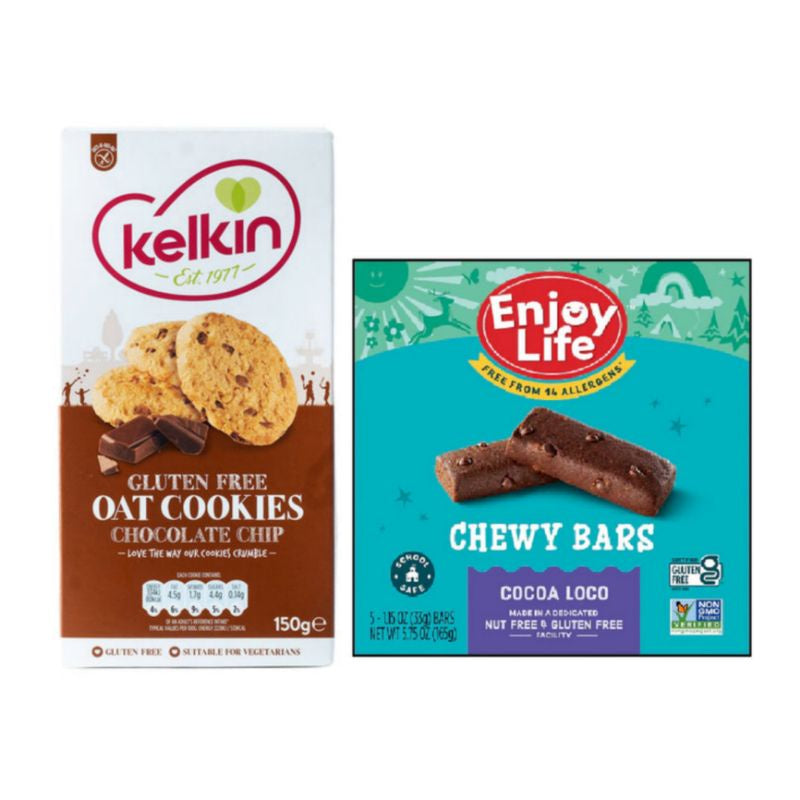 LowCostPH | Kelkin, Enjoy Life Chewy Bars, Cocoa Loco, 5 Bars, 1.15 oz, Oat Cookies Gluten Free