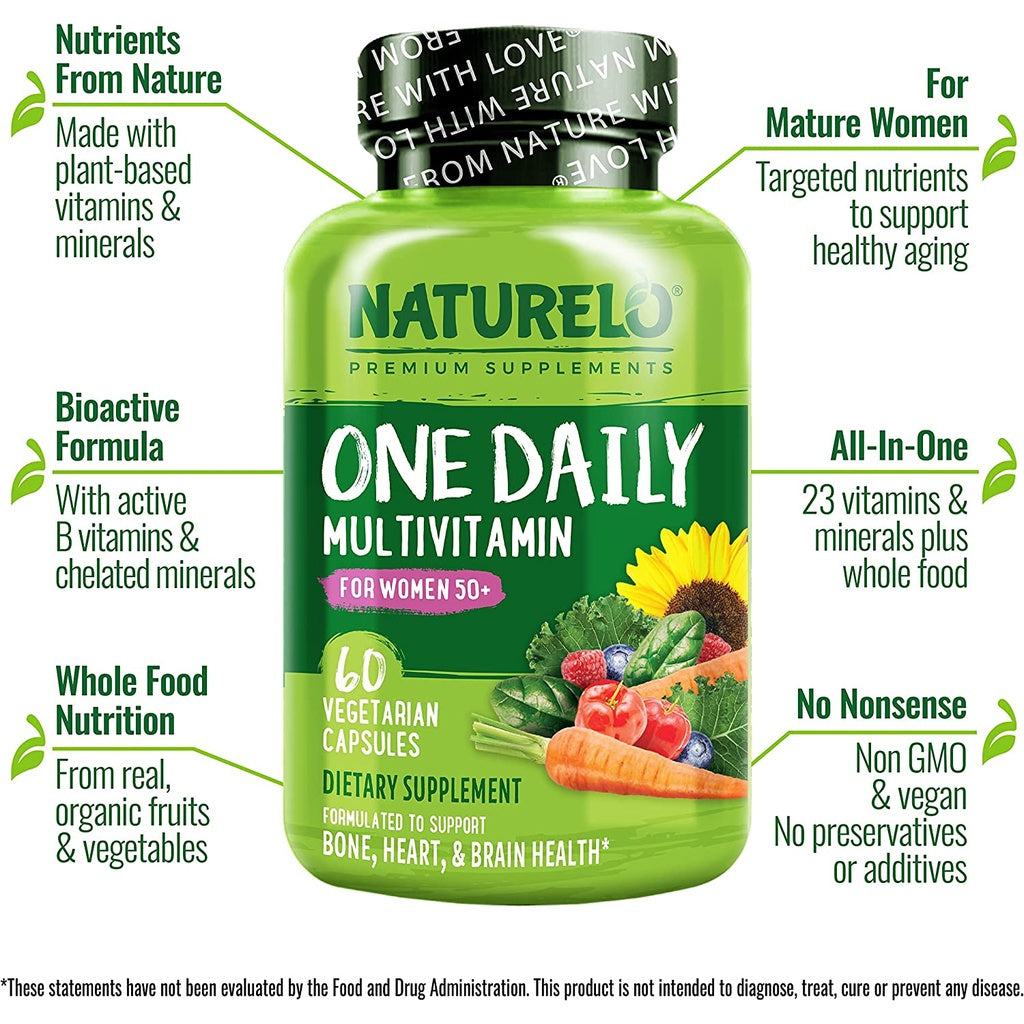 USA Onhand | Naturelo One Daily Multivitamin for Men & Women ( Support Energy & Immune Health )