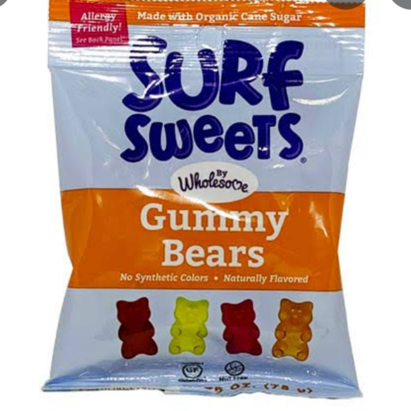 LowCostPH | Surf Sweets, Jelly Beans, Gummy Bears 78g, Freeze Dried Fuji Apple & Cinnamon Crisps 10g