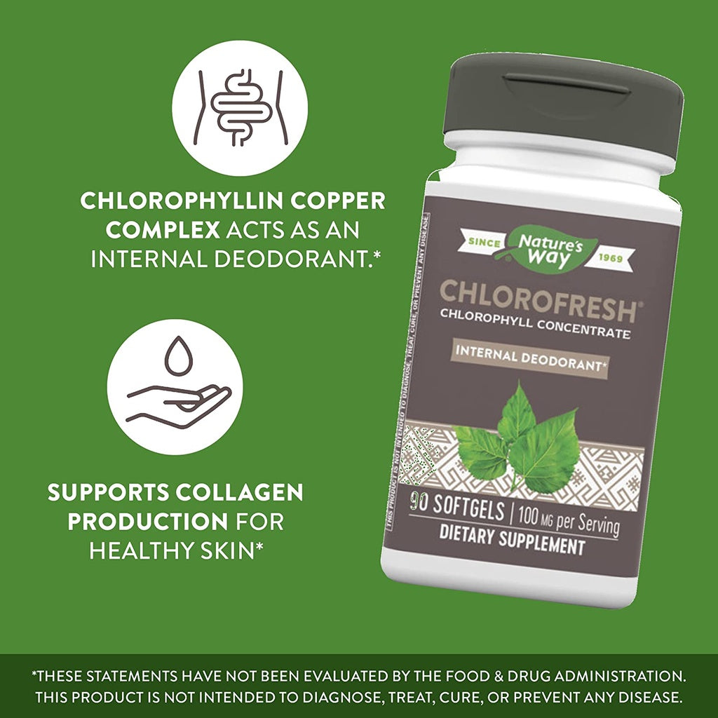 USA Onhand | Nature's Way, Chlorofresh, Liquid Chlorophyll, Mint, Concentrate Drops Oral Health.
