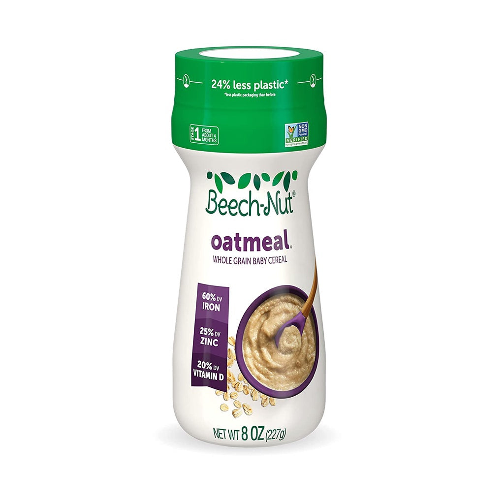 LowCostPH | Beech Nut, Oatmeal, Whole Grain Baby Cereal, Stage 1, 8 oz (227 g)