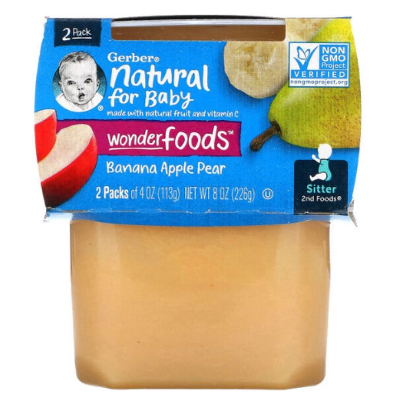 Low Cost PH | Gerbers, All flavor 1st & 2nd Foods, 2 Pack Puree Food For Baby, Apple, Prunes, Pear