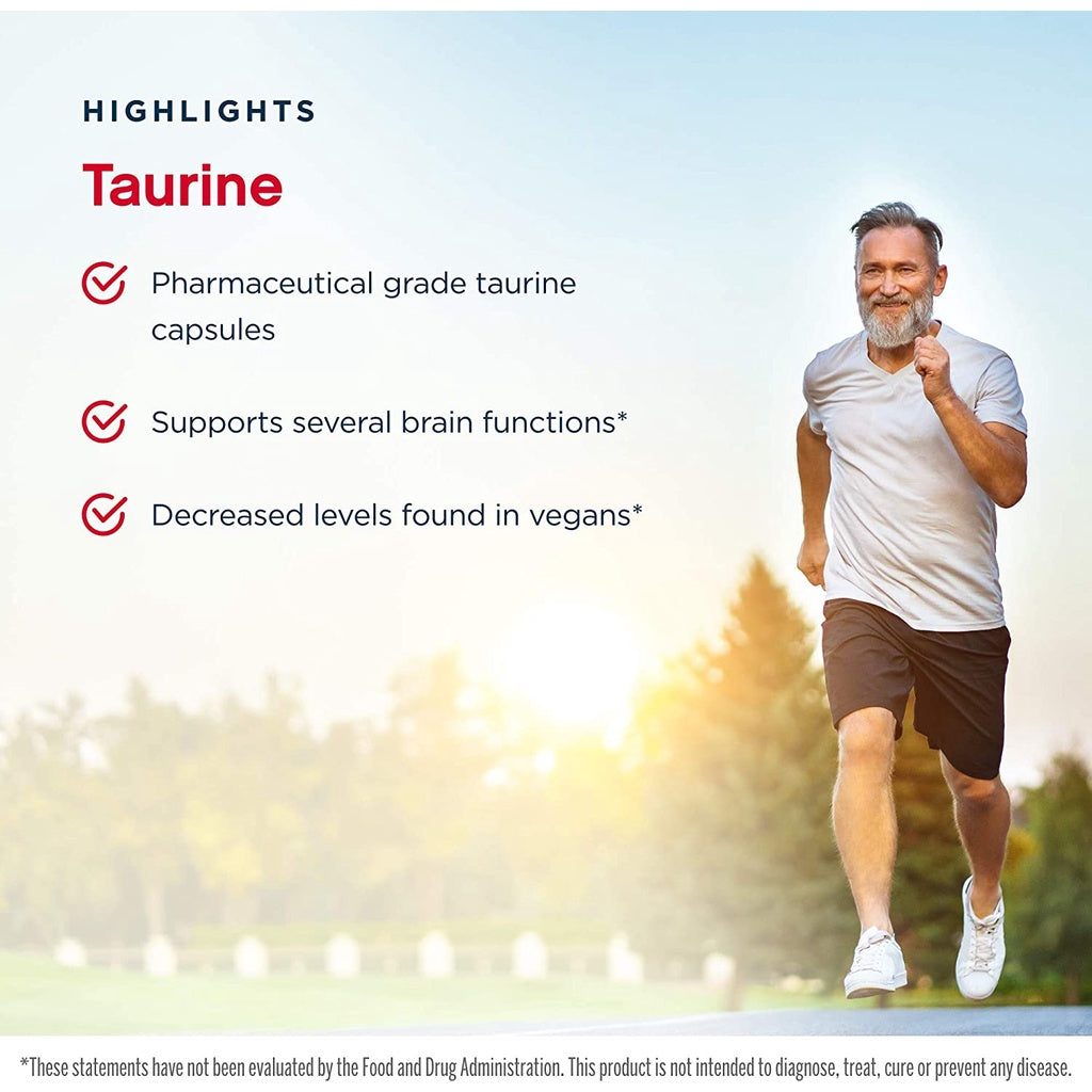 LowCostPh | NowFoods, Life Extension Taurine, Double Strength, 500 | 1,000 mg Nervous System