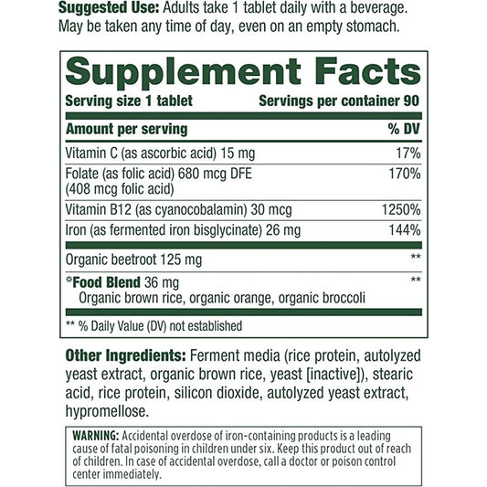 USA Onhand | Megafood Blood Builder Iron Dietary Supplements Help increase Iron Level Supplements.