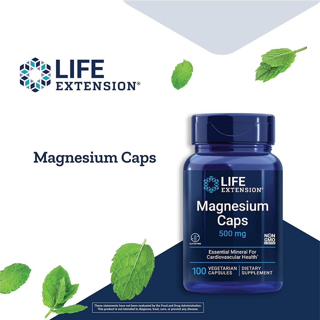 LowCostPH | Life Extension, Magnesium Caps, Magnesium Citrate Gluten FreeNon-GMO LE Certified.