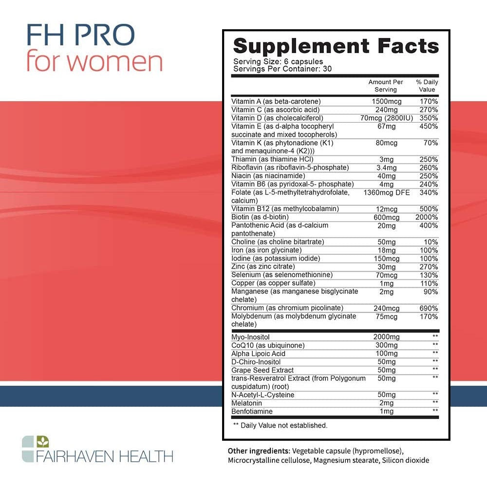 LowCostPh | Authentic FH Pro for Men & Women 180 Capsules, Fertility Support for Men & Women