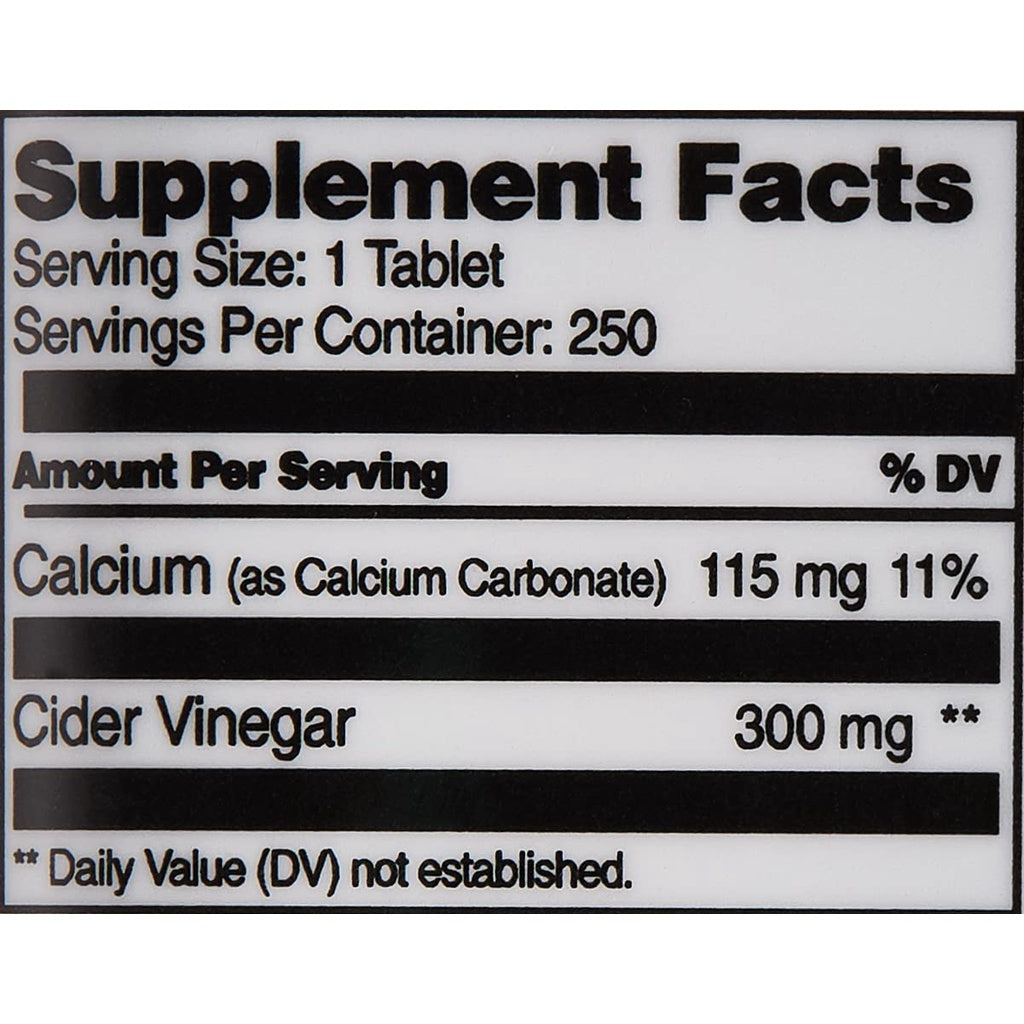 LowCostPH | 21st Century, Apple Cider Vinegar, 300 mg, 250 Tablets, For General Health & Wellness