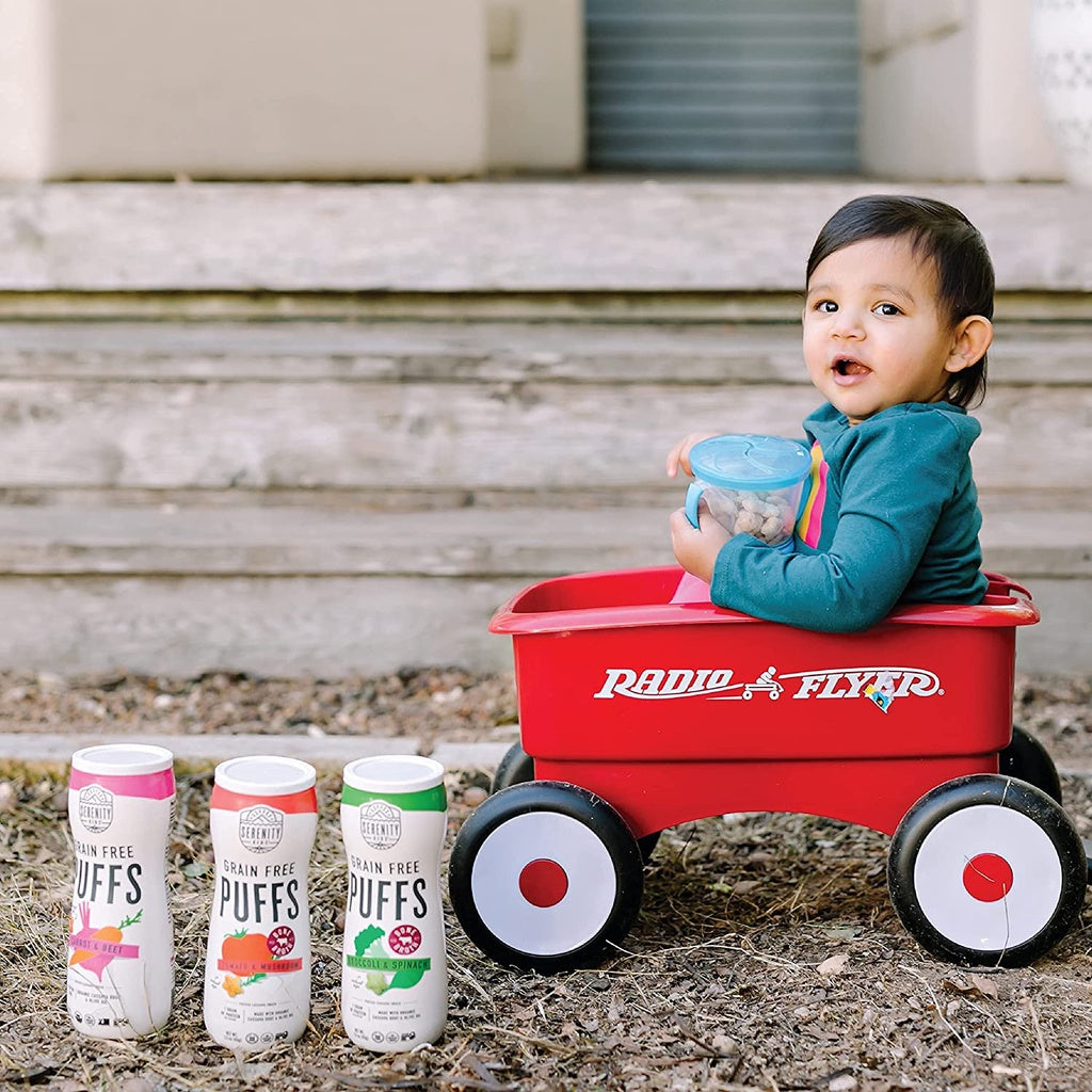 Low Cost Ph | Serenity Kids, Grain Free Puffs, Tomato & Mushroom, 1.5 oz (43 g)