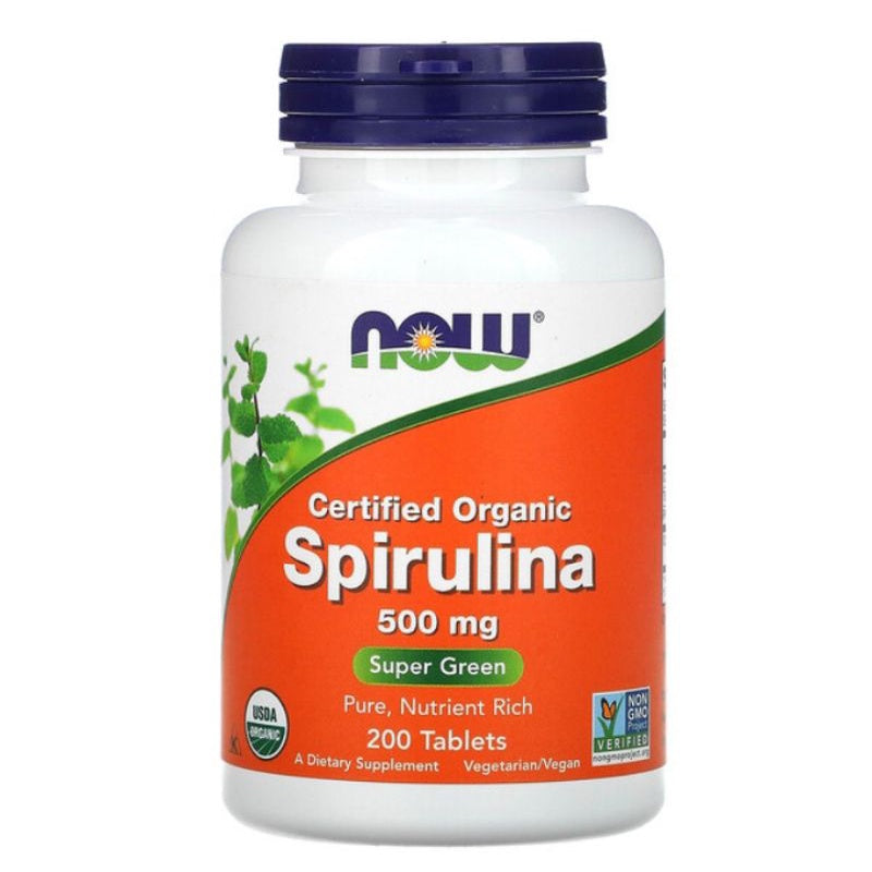 LowCostPH | Now Foods Certified Organic, Spirulina, 1,000 mg, 120 Tablets Whole Food Supplements.