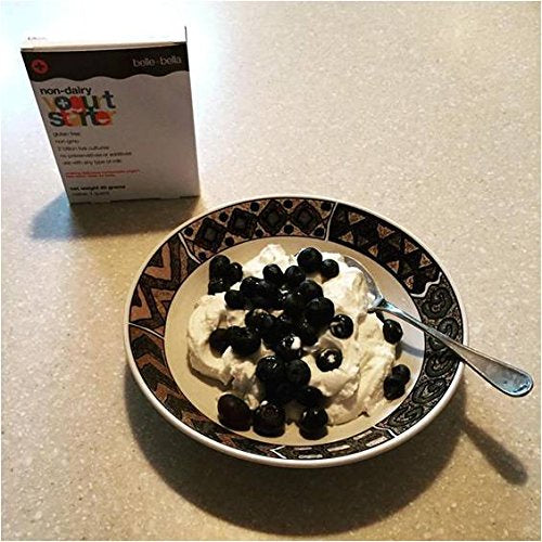 Low Cost PH | Belle+Bella Non-Dairy Yogurt Starter, 4 Packets, (5 g) Each 2 Billion Live Cultures