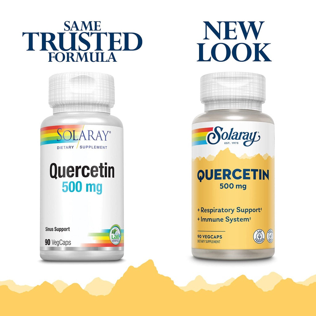 LowCostPh | Solaray, Quercetin, 500 mg, Mega Quercetin, 600 mg, VegCaps, Natural Factors, Quercetin,