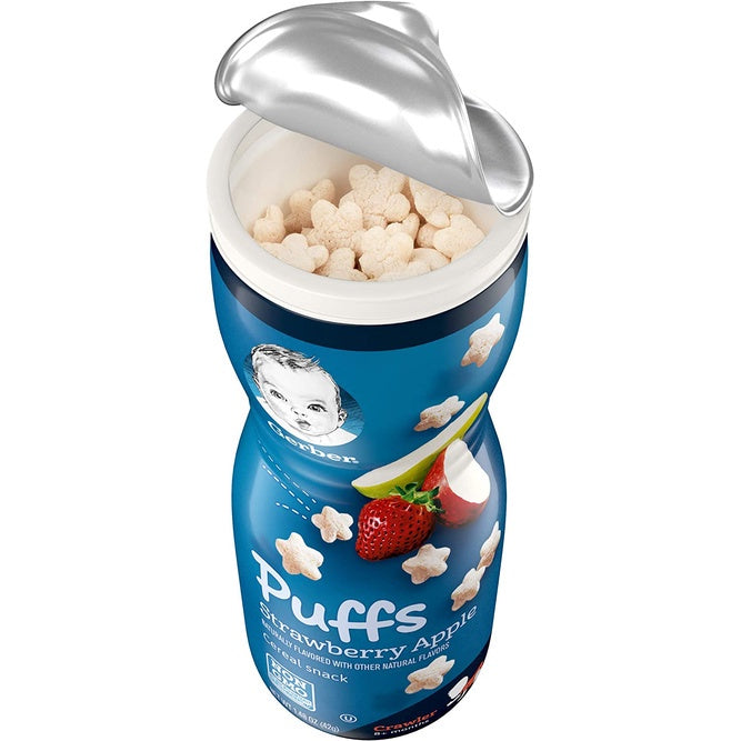 NaturalSolutions | Gerber, Snacks for Baby, Grain & Grow, Puffs, Puffed Grain Snack, 8+ Months, 42g