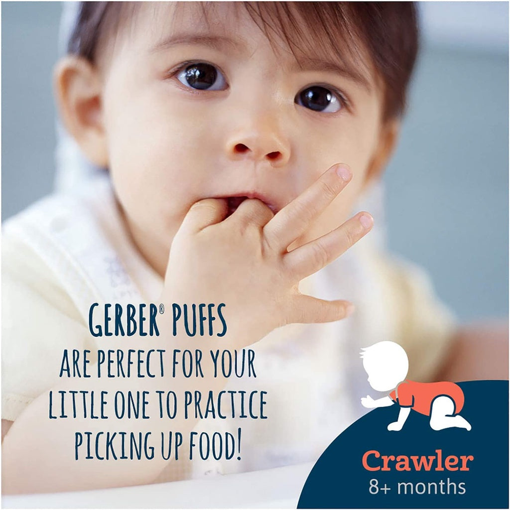 NaturalSolutions | Gerber, Snacks for Baby, Grain & Grow, Puffs, Puffed Grain Snack, 8+ Months, 42g