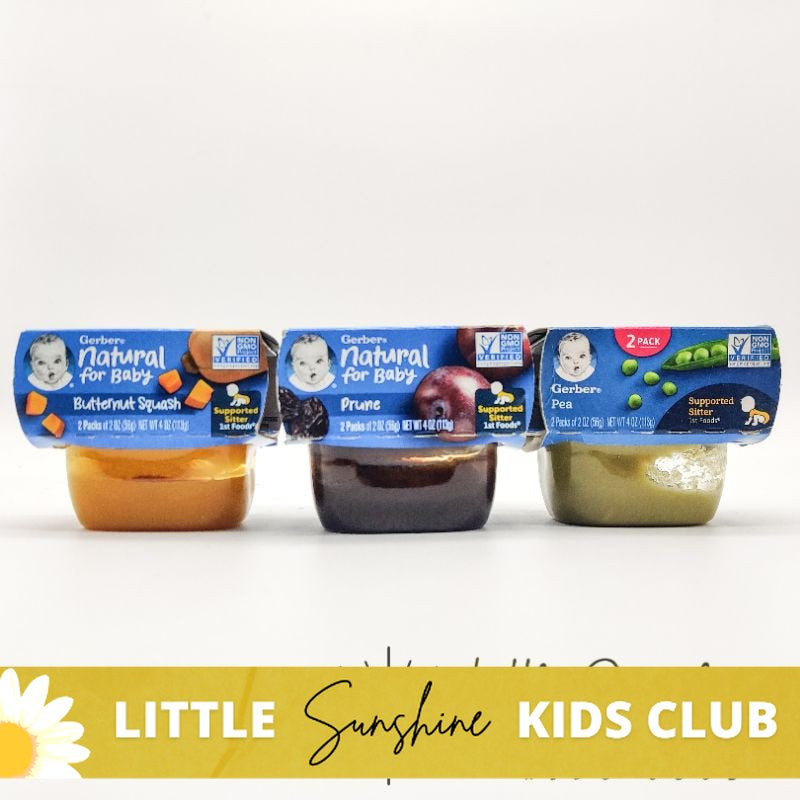 Little Sunshine | Gerber, Natural for Baby, 1st Foods, Butternut Squash, 2 Pack, 2 oz (56 g) Each