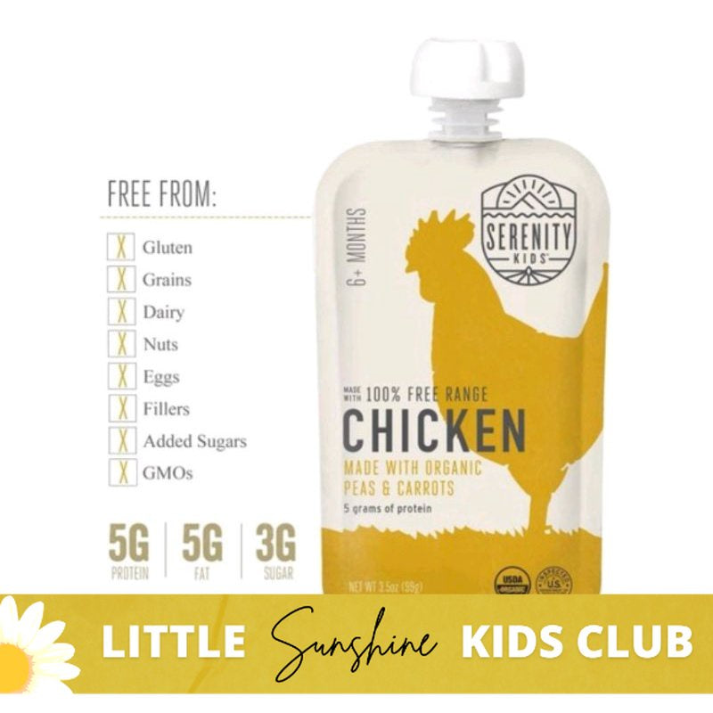 LittleSunshine | Serenity Kids Organic Beef, Salmon, Chicken, Sweet Potato, Bison, Carrot, Olive Oil