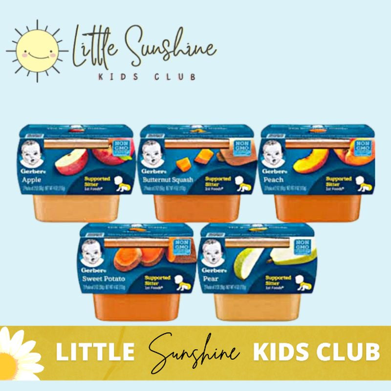 Little Sunshine | Gerber, Natural for Baby, 1st Foods, Butternut Squash, 2 Pack, 2 oz (56 g) Each