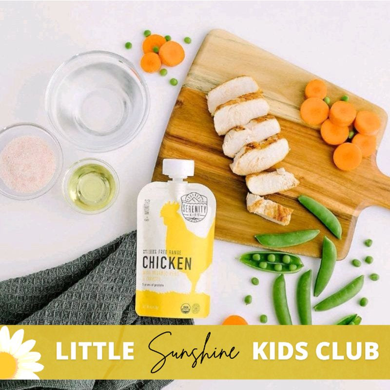 LittleSunshine | Serenity Kids Organic Beef, Salmon, Chicken, Sweet Potato, Bison, Carrot, Olive Oil