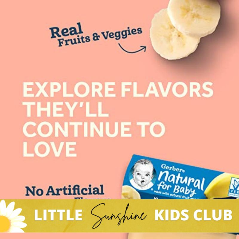 Little Sunshine | Gerber, Natural for Baby, 1st Foods, Butternut Squash, 2 Pack, 2 oz (56 g) Each