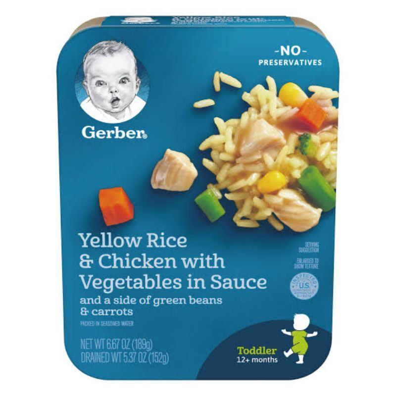 Low Cost PH | Gerber, Mealtime for Toddler Spiral, Ring Pasta, Yellow Rice, in Meat Sauce 6g Protein