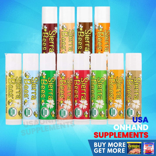 Sierra Bees, Organic Lip Balms (random scent/flavor) no preservative lip balm.