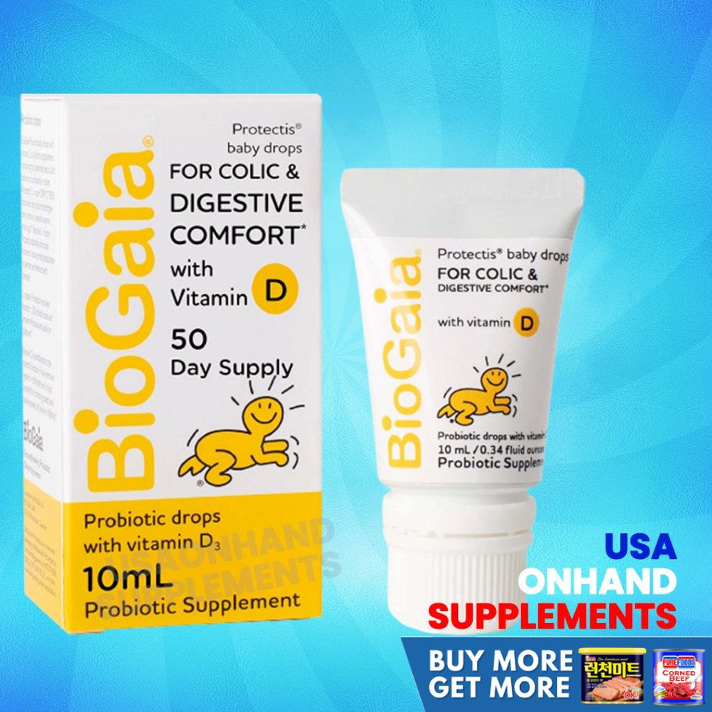 USA Onhand | BioGaia, ProTectis, Baby Drops , For Colic & Digestive Comfort with Vitamin D 10ml