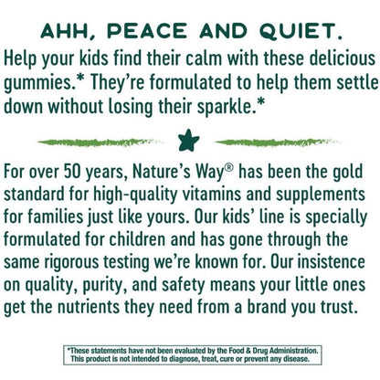 LowCostPH | Nature's Way, Kids, Cool, Calm & Collected, |Growing Bones Ages 8 +, Grape , 40 Gummies