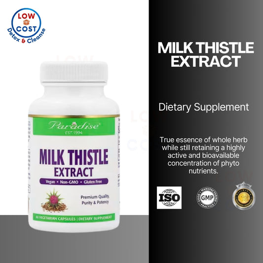 LowCostPH | Paradise Herbs, Milk Thistle Extract, 60 | 120 VegCap, Premium Quality, Purity & Potency