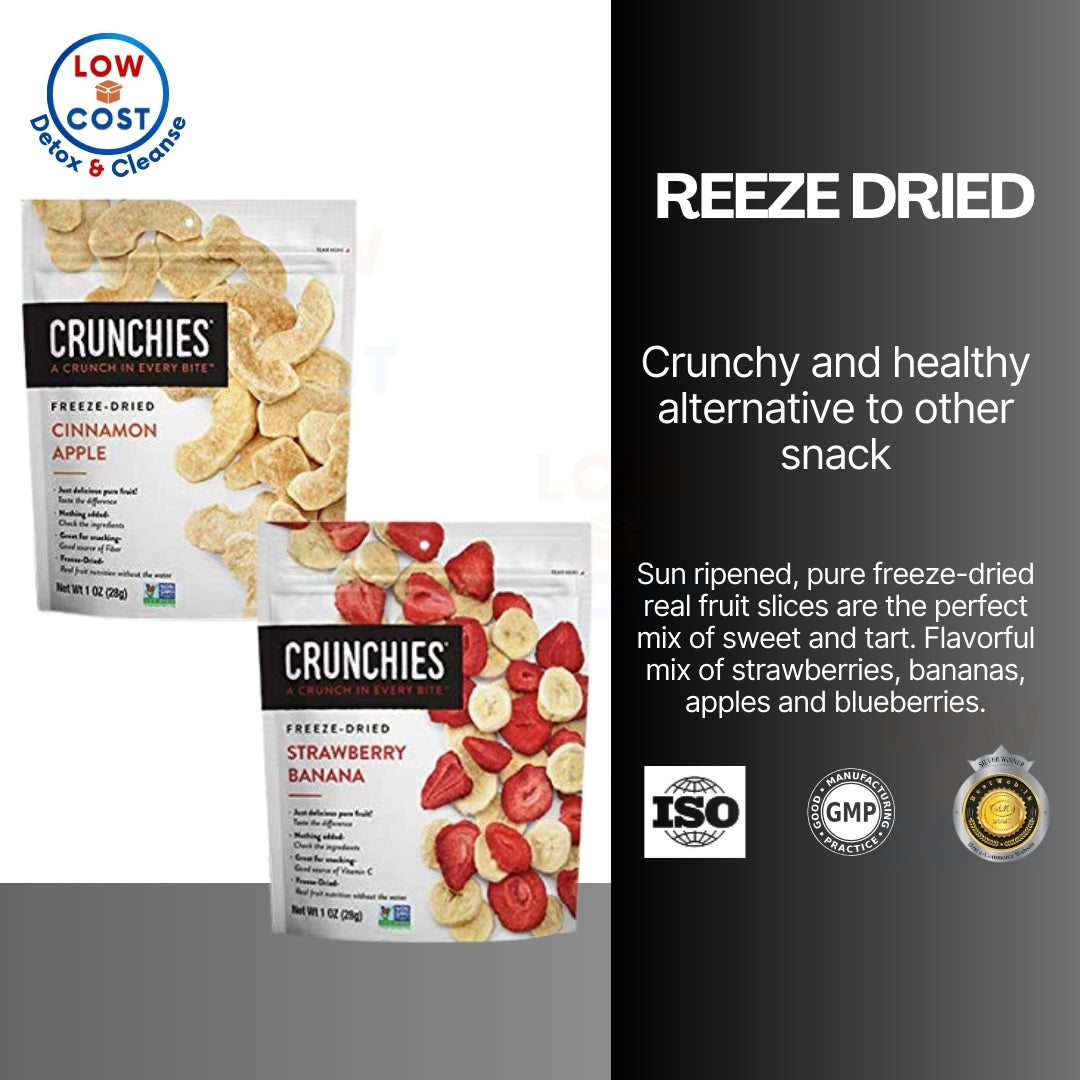 Lowcost PH| Freeze Dried Cinnamon Apple Strawberry Banana, Mixed Fruit 28g