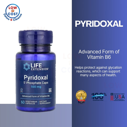 LowCostPH | Life Extension, Pyridoxal 5'-Phosphate Caps ( Supports Cardiovascular Health & Nerve Function )